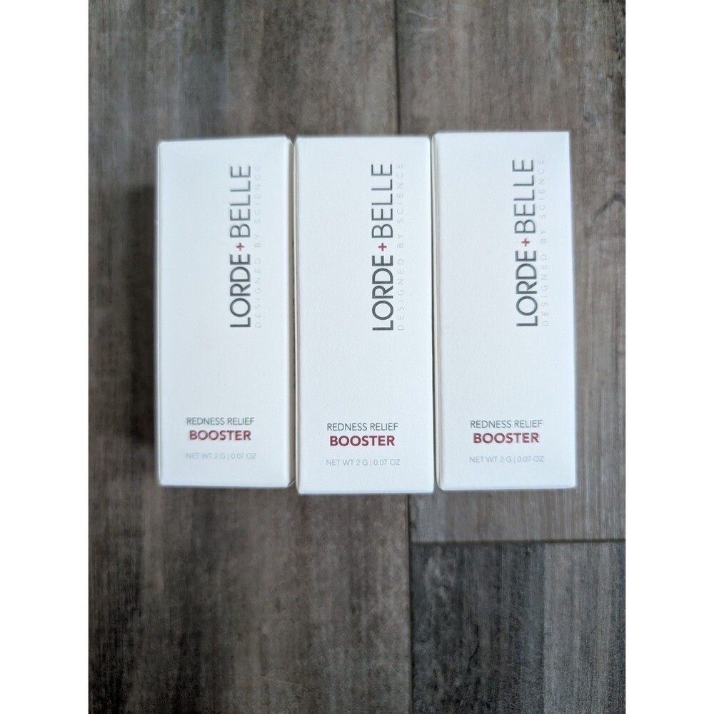 Lot of 3X LORDE + BELLE Redness Relief BOOSTER NET WT 3 G | 0.10 OZ - NIB